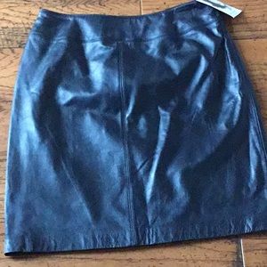 Jaclyn Smith Leather Skirt